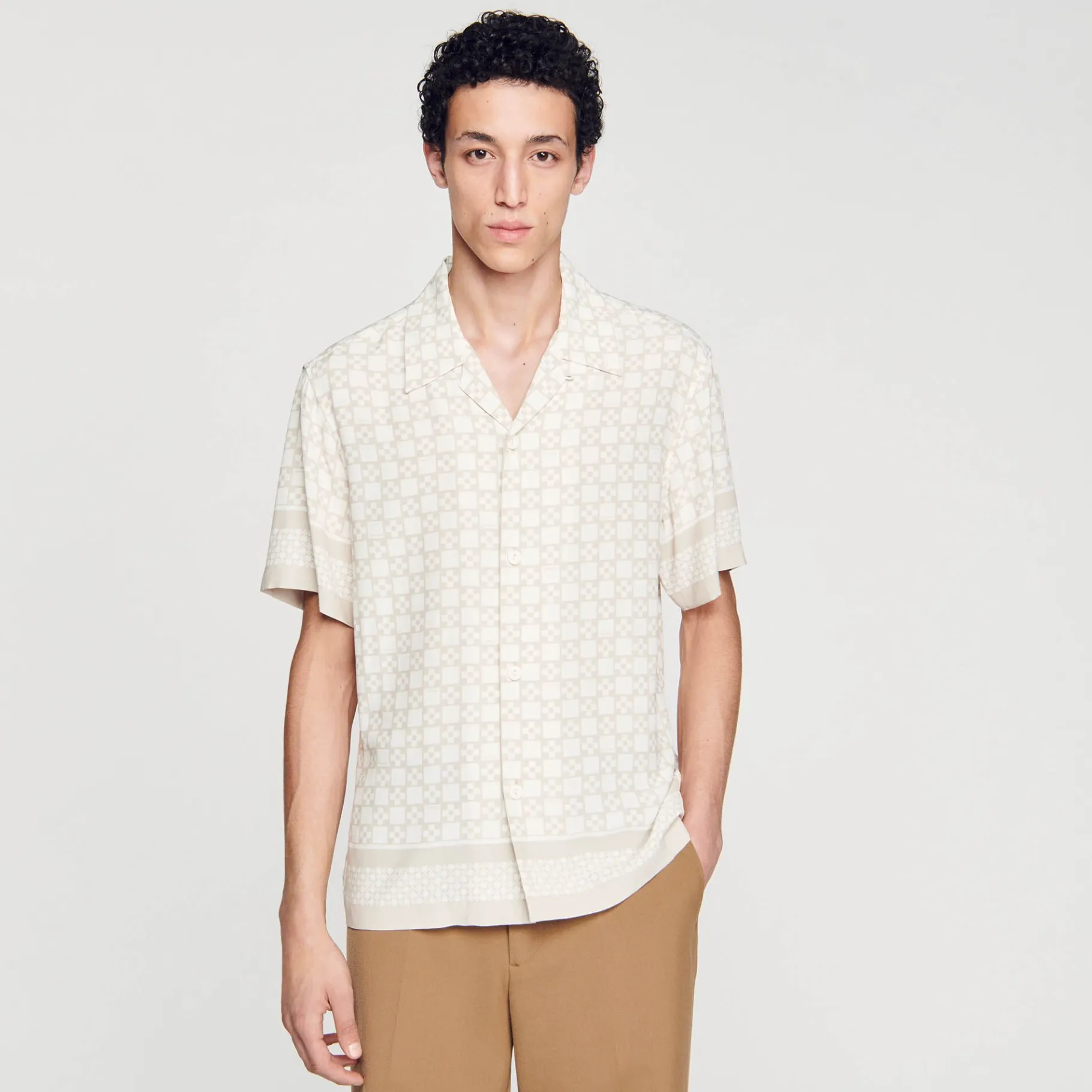 Sandro Paris Camisas<Camiseta De Manga Corta Square Cross