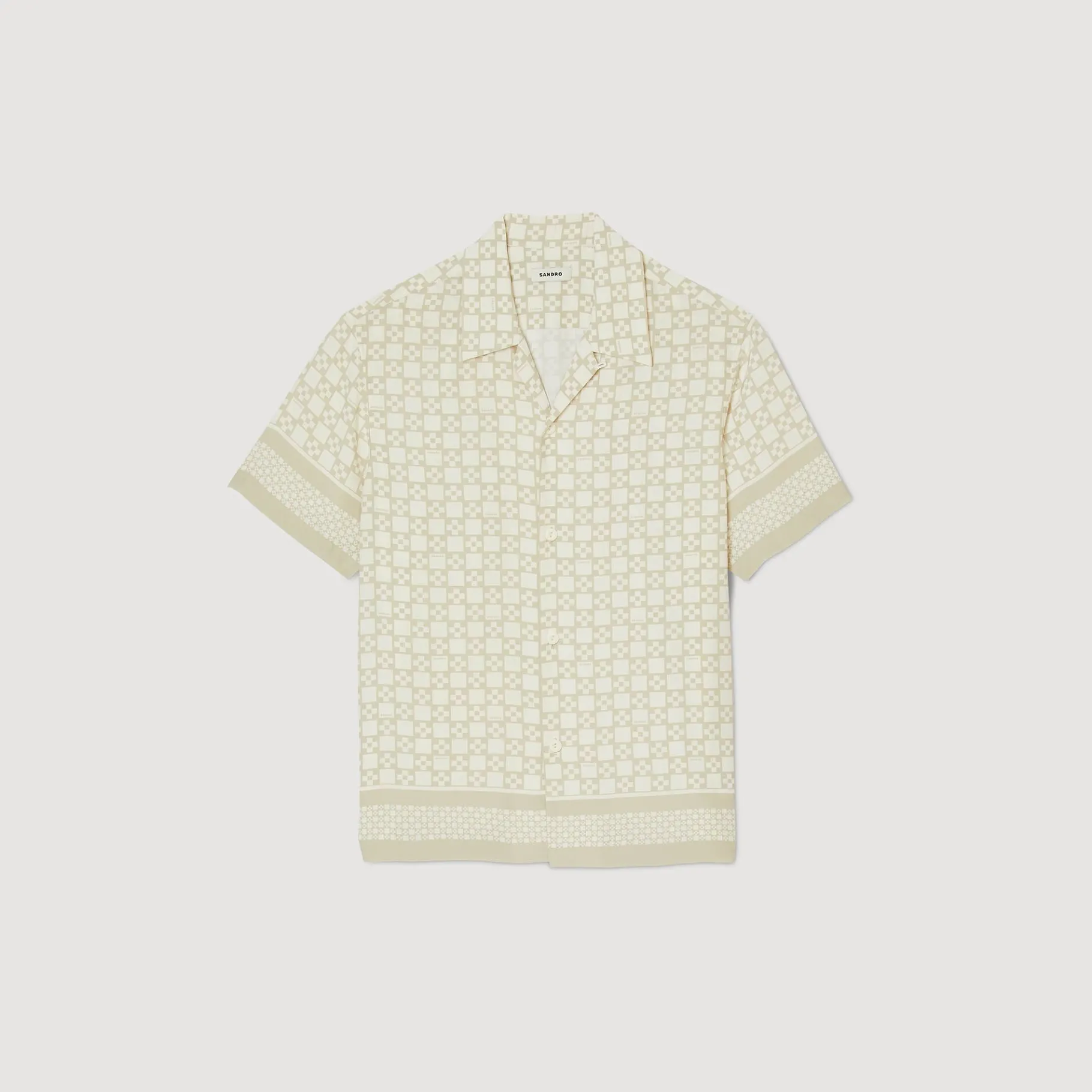 Sandro Paris Camisas<Camiseta De Manga Corta Square Cross