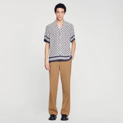 Sandro Paris Camisas<Camiseta De Manga Corta Square Cross