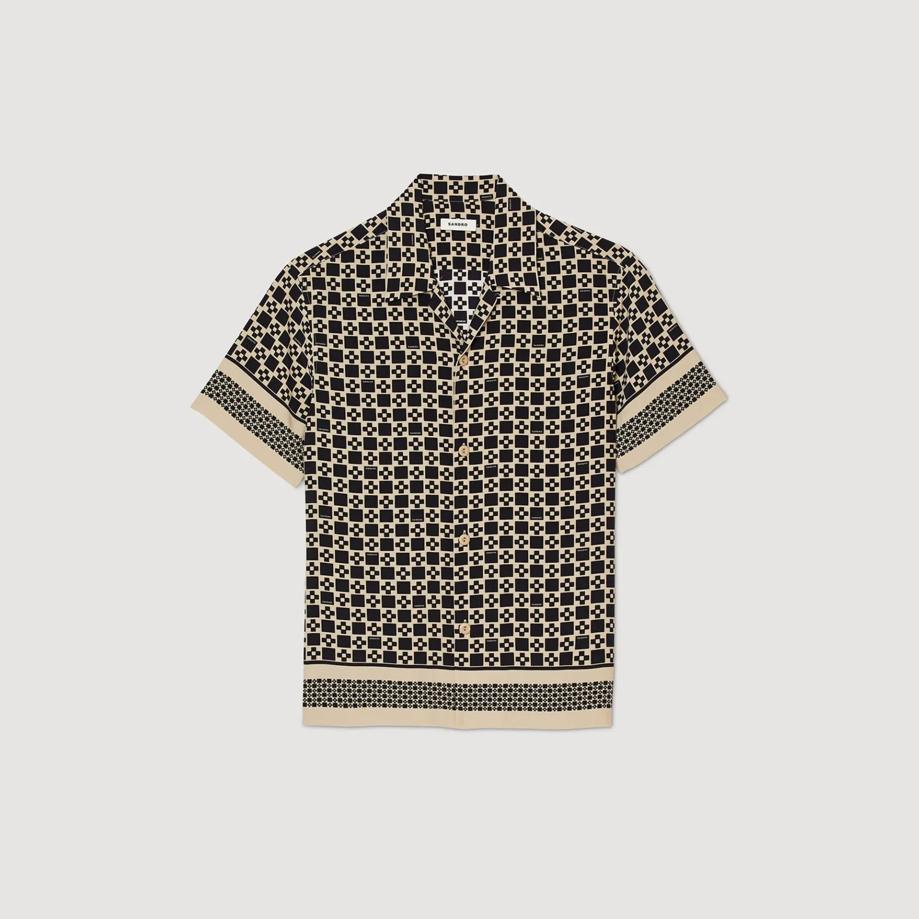 Sandro Paris Camisas<Camiseta De Manga Corta Square Cross