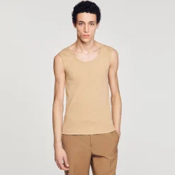 Sandro Paris Camisetas & Polos<Camiseta De Tirantes De Algodon