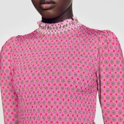 Sandro Paris Camisetas<Camiseta Fruncida Estampada