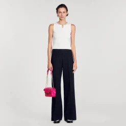 Sandro Paris Jerseys & Cárdigans<Camiseta Sin Mangas Con Cuello Joya