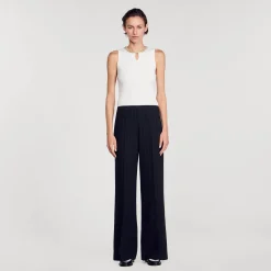 Sandro Paris Jerseys & Cárdigans<Camiseta Sin Mangas Con Cuello Joya