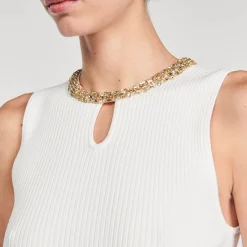 Sandro Paris Jerseys & Cárdigans<Camiseta Sin Mangas Con Cuello Joya