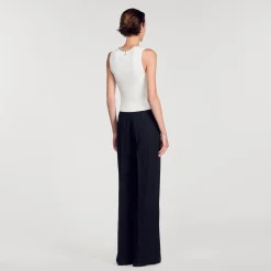 Sandro Paris Jerseys & Cárdigans<Camiseta Sin Mangas Con Cuello Joya