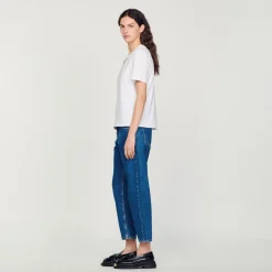 Sandro Paris Camisetas<Camiseta Sublimada Con Strass