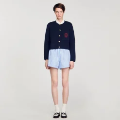 Sandro Paris Jerseys & Cárdigans<Cardicoat Con Cuello De Volantes