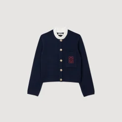 Sandro Paris Jerseys & Cárdigans<Cardicoat Con Cuello De Volantes