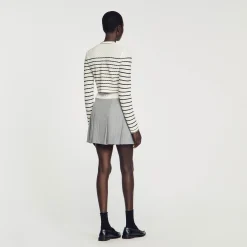 Sandro Paris Conjuntos<Cardicoat Corto De Rayas