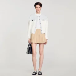 Sandro Paris Jerseys & Cárdigans<Cardicoat De Dos Materiales