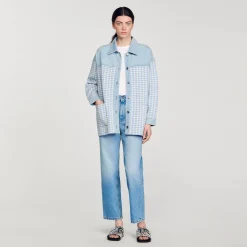 Sandro Paris Jerseys & Cárdigans<Cardicoat De Pata De Gallo