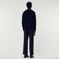 Sandro Paris Jerséis & Chalecos<Cardigan Con Capucha Y Cremallera