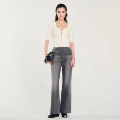 Sandro Paris Jerseys & Cárdigans<Cardigan Corto De Canale