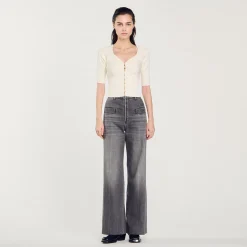 Sandro Paris Jerseys & Cárdigans<Cardigan Corto De Canale