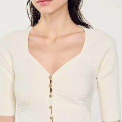 Sandro Paris Jerseys & Cárdigans<Cardigan Corto De Canale