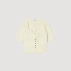 Sandro Paris Jerseys & Cárdigans<Cardigan Corto De Canale