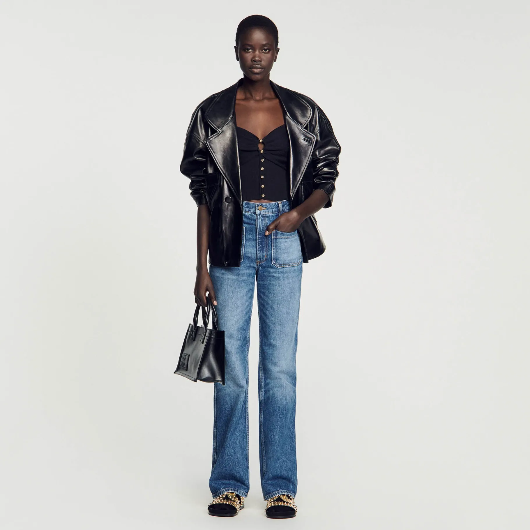 Sandro Paris Jerseys & Cárdigans<Cardigan Corto De Canale