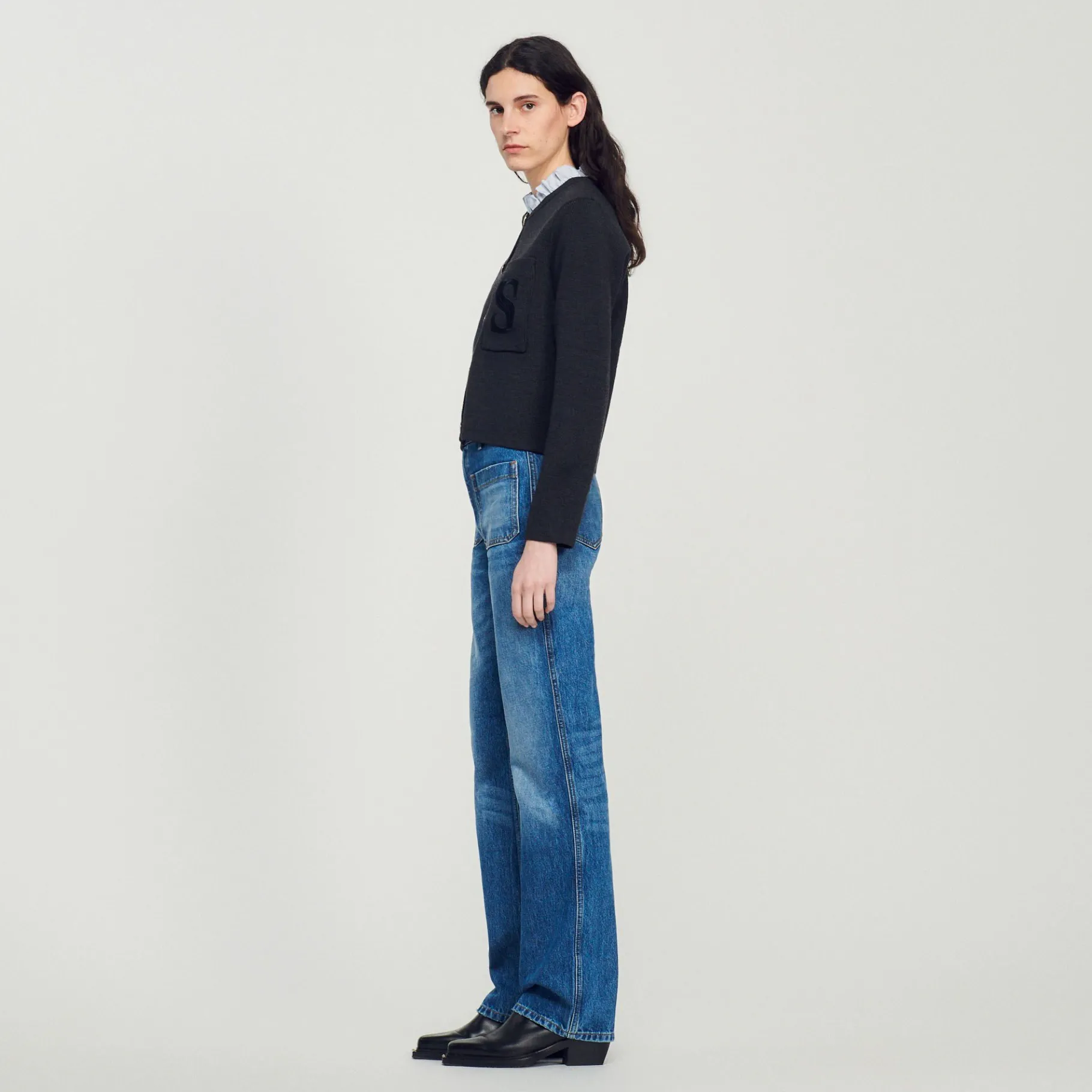 Sandro Paris Otros Accesorios<Cardigan De Lana Certificada