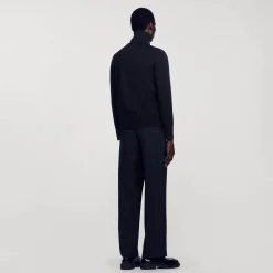 Sandro Paris Jerséis & Chalecos<Cardigan De Lana Con Cremallera