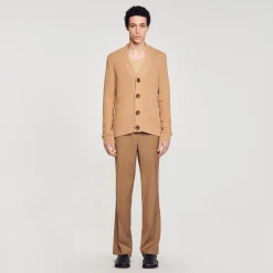 Sandro Paris Jerséis & Chalecos<Cardigan De Punto Calado