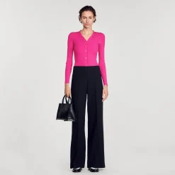 Sandro Paris Jerseys & Cárdigans<Cardigan De Punto De Canale