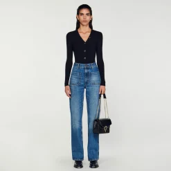 Sandro Paris Jerseys & Cárdigans<Cardigan De Viscosa Certificada