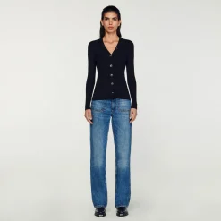 Sandro Paris Jerseys & Cárdigans<Cardigan De Viscosa Certificada