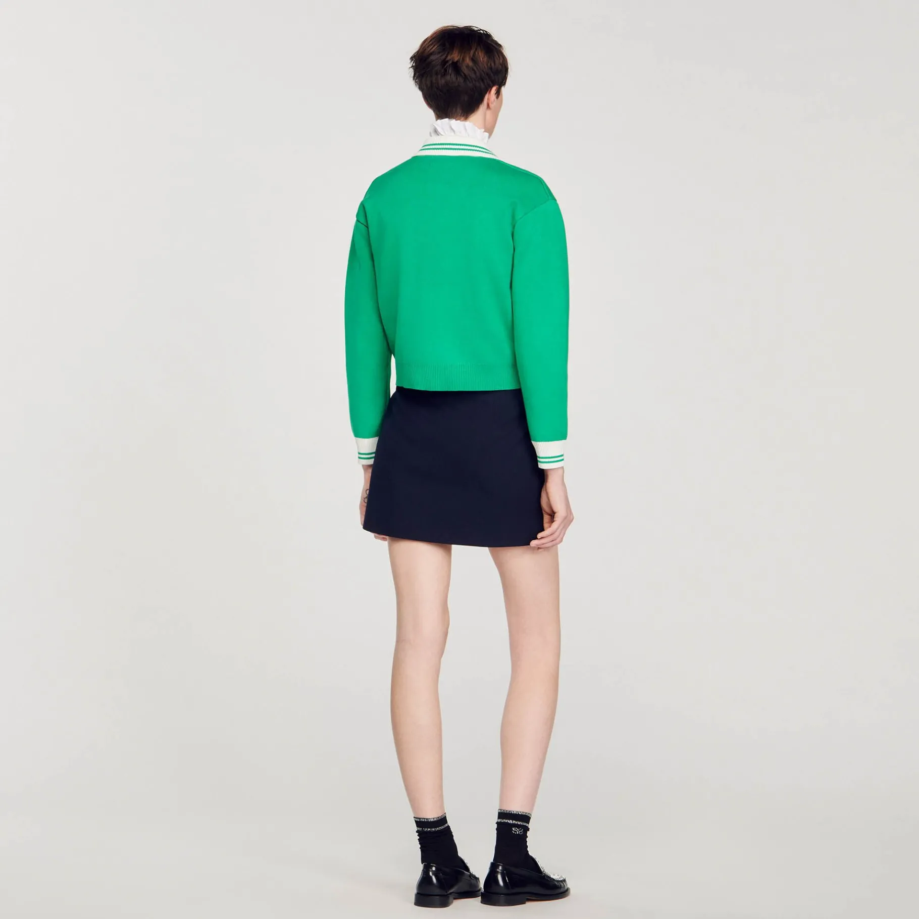 Sandro Paris Jerseys & Cárdigans<Cardigan Estilo Beisbol Con Cremallera