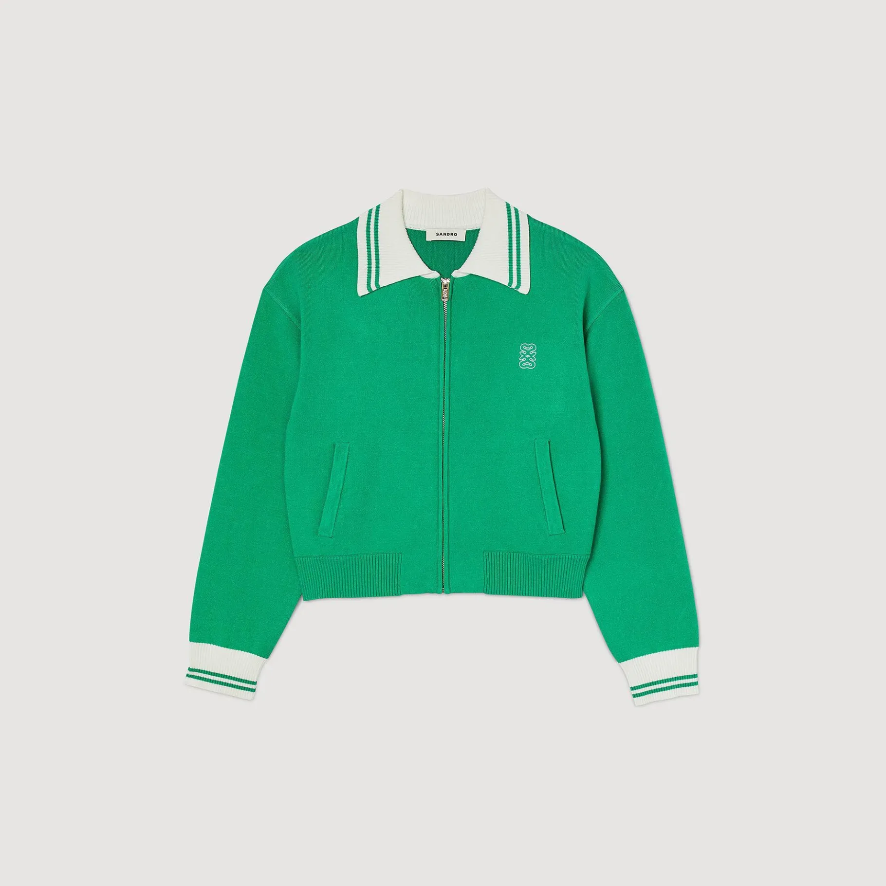 Sandro Paris Jerseys & Cárdigans<Cardigan Estilo Beisbol Con Cremallera