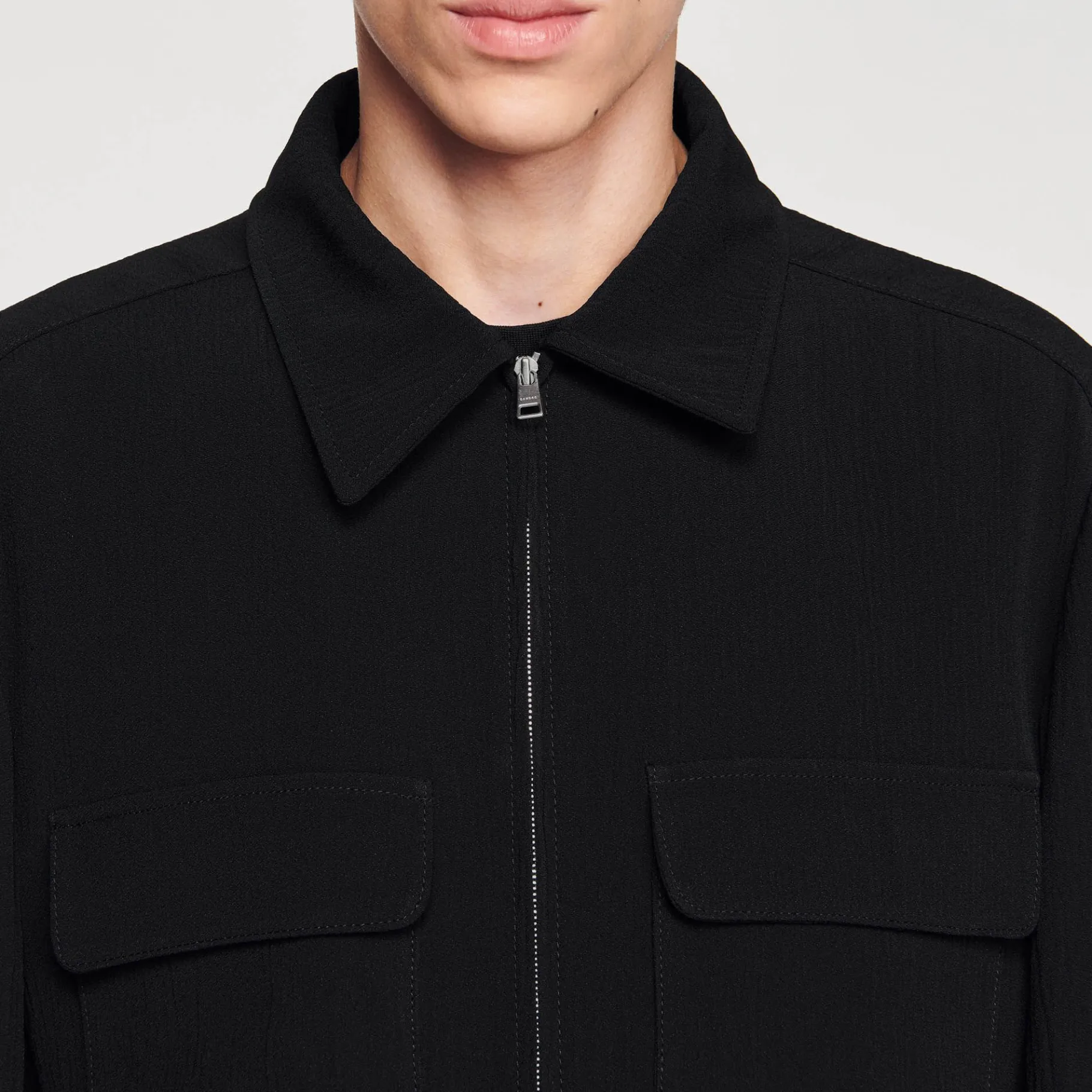 Sandro Paris Abrigos & Cazadoras<Cazadora Con Cremallera