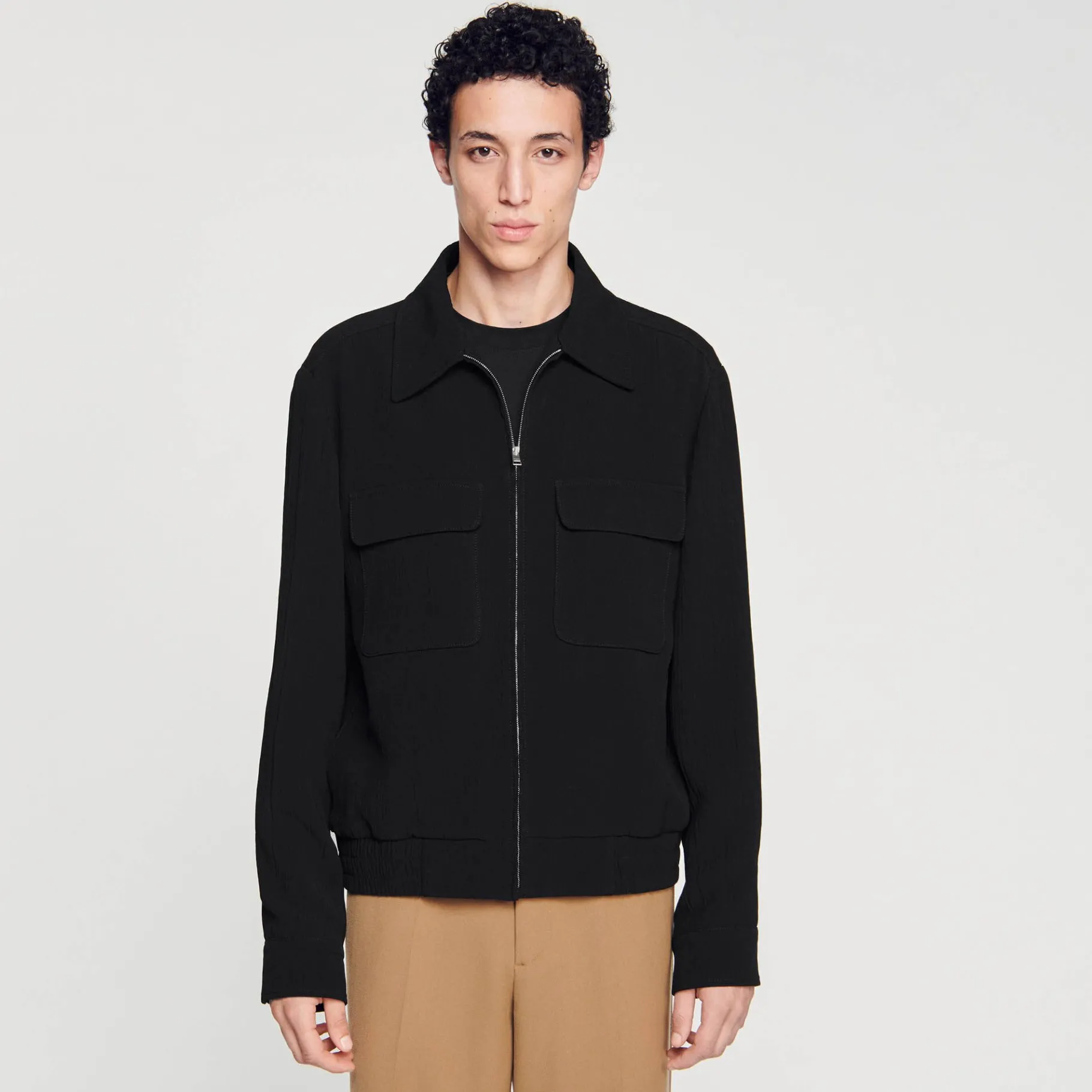 Sandro Paris Abrigos & Cazadoras<Cazadora Con Cremallera