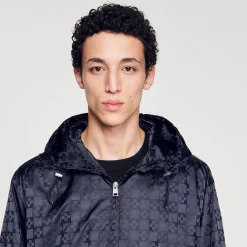 Sandro Paris Abrigos & Cazadoras<Cazadora De Nailon Square Cross