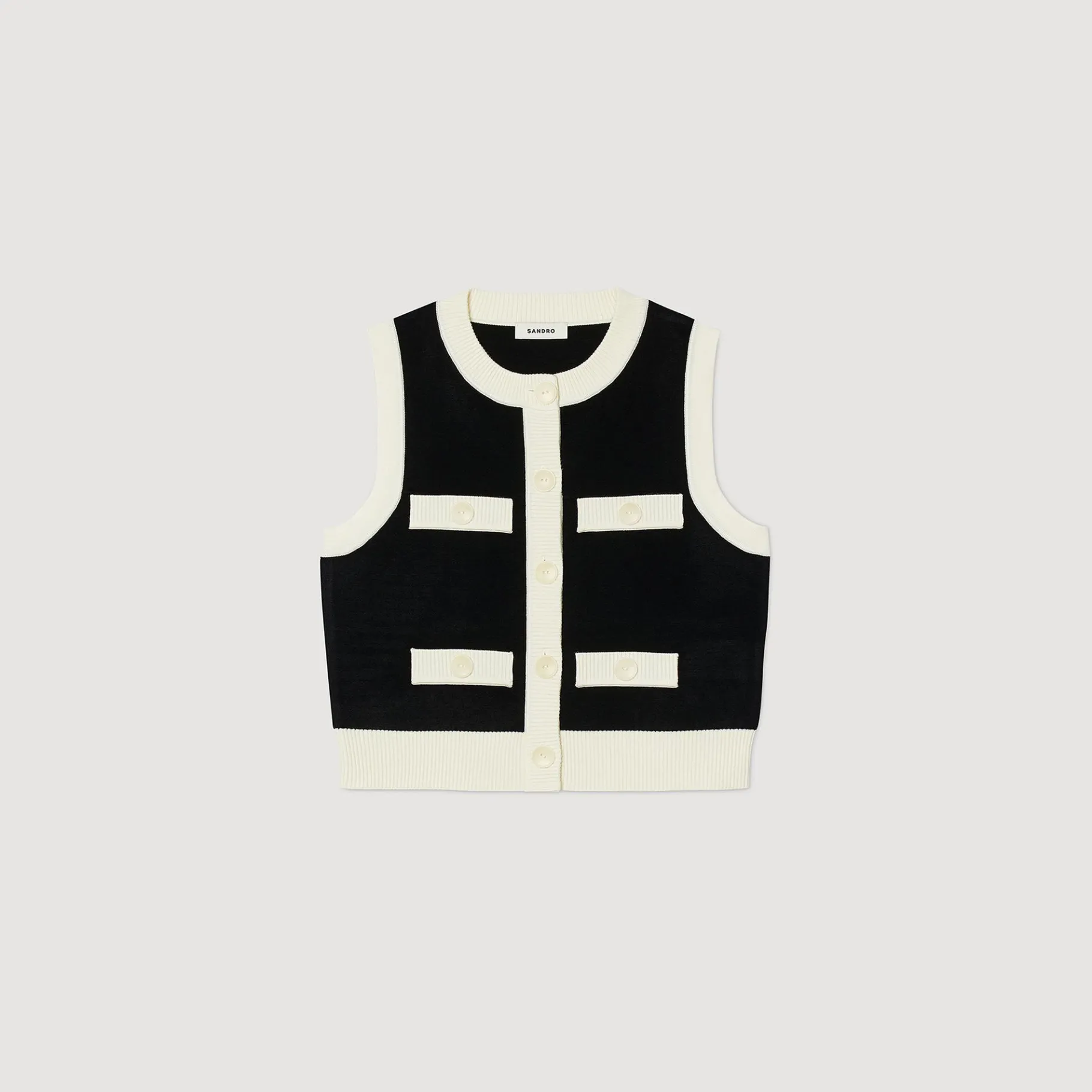 Sandro Paris Jerseys & Cárdigans<Chaleco Tipo Cardigan