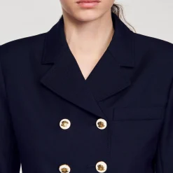 Sandro Paris Cazadoras & Chaquetas<Chaqueta Corta Con Botonadura Doble