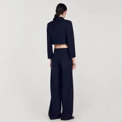 Sandro Paris Cazadoras & Chaquetas<Chaqueta Corta Con Botonadura Doble