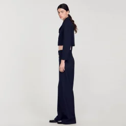 Sandro Paris Cazadoras & Chaquetas<Chaqueta Corta Con Botonadura Doble