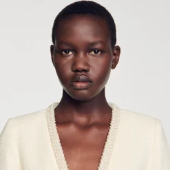 Sandro Paris Conjuntos<Chaqueta Corta De Sarga