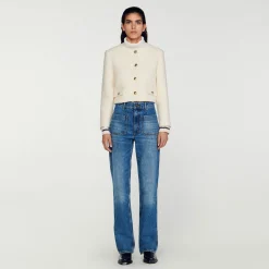 Sandro Paris Conjuntos<Chaqueta Corta De Tejido De Rizo