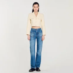 Sandro Paris Trajes<Chaqueta Corta De Tweed Abotonada