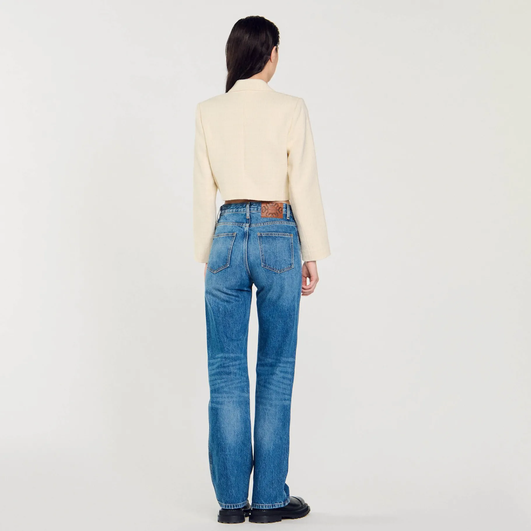 Sandro Paris Trajes<Chaqueta Corta De Tweed Abotonada