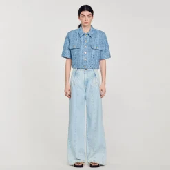 Sandro Paris Conjuntos<Chaqueta Corta De Tweed