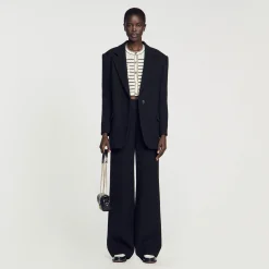 Sandro Paris Trajes<Chaqueta De Sastre De Sarga