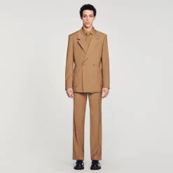 Sandro Paris Trajes & Smokings<Chaqueta De Traje Cruzada