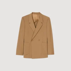 Sandro Paris Trajes & Smokings<Chaqueta De Traje Cruzada