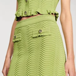 Sandro Paris Conjuntos<Falda Corta De Punto