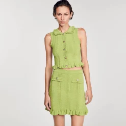 Sandro Paris Conjuntos<Falda Corta De Punto