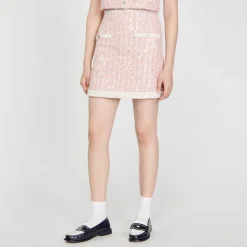 Sandro Paris Conjuntos<Falda Corta De Sarga