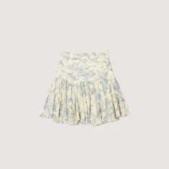 Sandro Paris Conjuntos<Falda De Flores Con Volantes