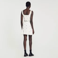 Sandro Paris Conjuntos<Falda De Punto Decorada Con Colgantes